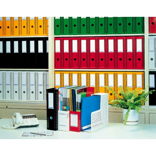 セキセイ　シスボックス　タテ型　A4　背幅85mm　青　SBX-85　1個（ご注文単位1個）【直送品】