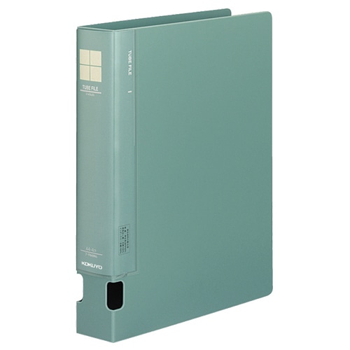 コクヨ チューブファイルPP 片開き A4タテ 400枚収容 40mmとじ 背幅55mm 緑 フ-F640NG 1冊(ご注文単位1冊)【直送品】