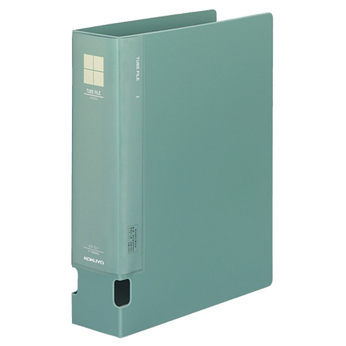 コクヨ チューブファイルPP 片開き A4タテ 600枚収容 60mmとじ 背幅74mm 緑 フ-F660NG 1冊(ご注文単位1冊)【直送品】