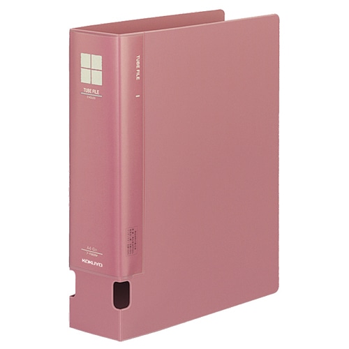 コクヨ チューブファイルPP 片開き A4タテ 600枚収容 60mmとじ 背幅74mm ピンク フ-F660NP 1冊(ご注文単位1冊)【直送品】