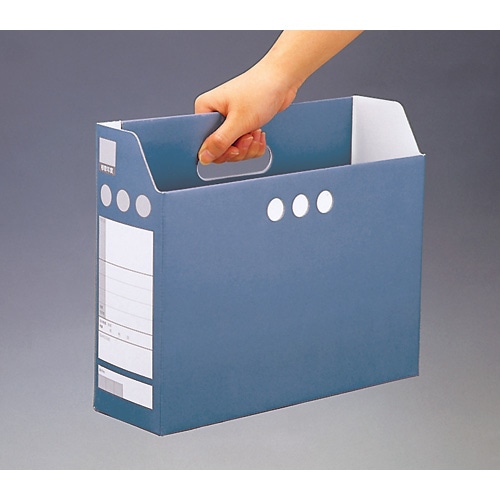 セキセイ ペーパーシスボックス A4ヨコ 背幅102mm ブルー SBF-102C-10 1枚(ご注文単位1枚)【直送品】