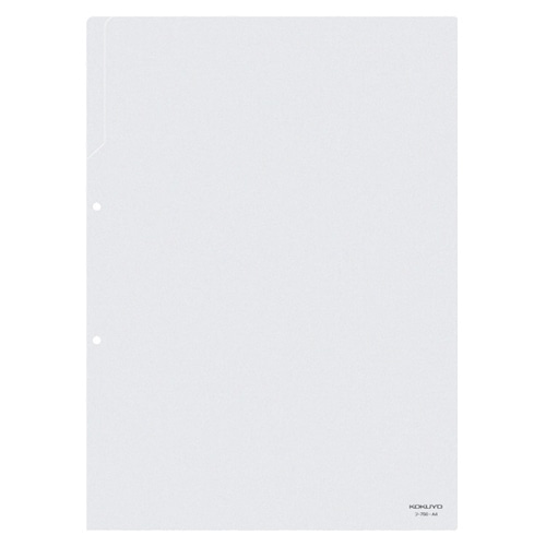 コクヨ クリヤーホルダー(2穴あき・透明) A4 フ-750 1パック(50枚)(ご注文単位1パック)【直送品】