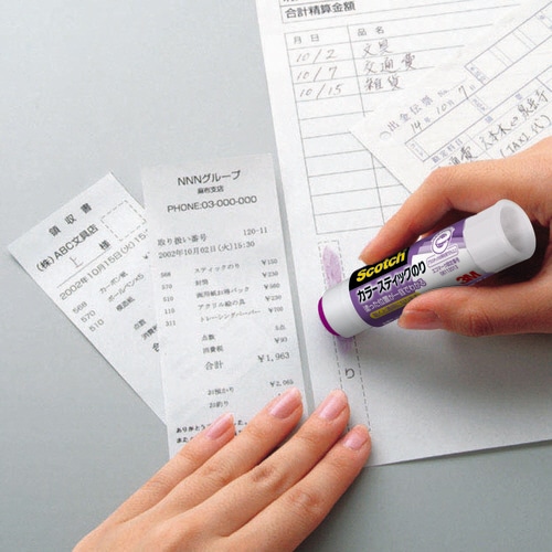 3M スコッチ カラースティックのり 40g GP-D 1本(ご注文単位1本)【直送品】