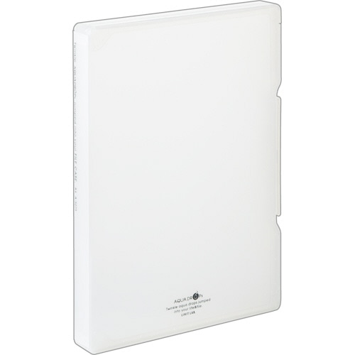 リヒトラブ　AQUA　DROPs　ファイルケース　A4　270枚収容　背幅30mm　乳白　A-5029-1　1個（ご注文単位1個）【直送品】