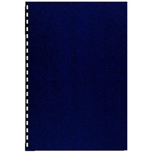 カール事務器　コームリング製本カバー　ハード　ブルー　TC-51B　1パック（5枚）（ご注文単位1パック）【直送品】