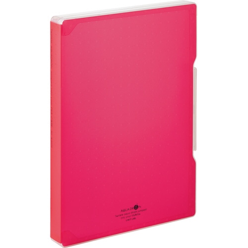 リヒトラブ　AQUA　DROPs　ファイルケース　A4　270枚収容　背幅30mm　赤　A-5029-3　1個（ご注文単位1個）【直送品】