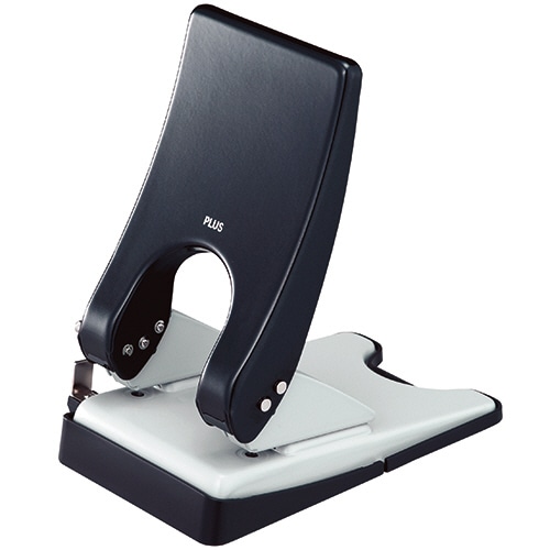 プラス　2穴パンチ　フォース1／2　Lサイズ　52枚穿孔　ブラック　紙箱入　PU-852A　1台（ご注文単位1台）【直送品】