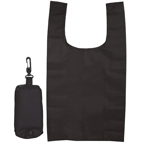 丸玉工業　ジーナス　ECO　コンパクトマイバッグ　S　ブラック　1枚（ご注文単位1枚）【直送品】