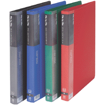 ビュートン　リングクリヤーブック　A4タテ　30穴　20ポケット付属　背幅25mm　ダークグレー　RCB-A4-20DG　1冊（ご注文単位1冊）【直送品】