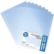 ビュートン クリヤーホルダー B4 クリヤー CH-B4-W10 1パック(10枚)(ご注文単位1パック)【直送品】