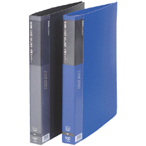 ビュートン　名刺ホルダー　A4タテ　500名用　ヨコ入れ　ブルー　NCH-A4-500B　1冊（ご注文単位1冊）【直送品】