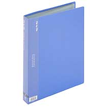ビュートン　クリヤーブック　A4タテ　60ポケット　背幅35mm　ブルー　BCB-A4-60B　1冊（ご注文単位1冊）【直送品】