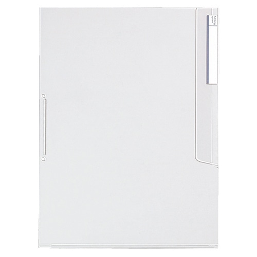 コクヨ ファイリングホルダー(フラップ付) A4 2穴 透明 フ-SF750Tx3 1パック(3枚)(ご注文単位1パック)【直送品】