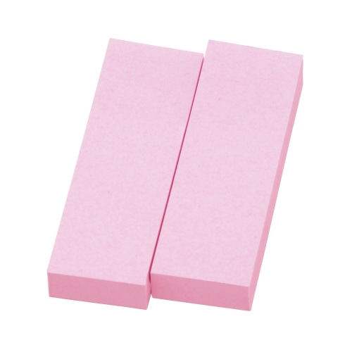 ライオン事務器　ふせん＜リペタ＞　貼ってはがせるメモ　76.2×25.4mm　ピンク　RL-12　1パック（2冊）（ご注文単位1パック）【直送品】