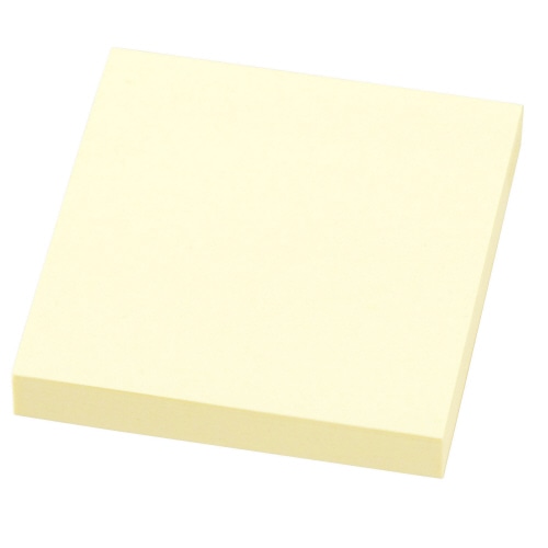 ライオン事務器　ふせん＜リペタ＞　貼ってはがせるメモ　76.2×76.2mm　イエロー　RL-16　1冊（ご注文単位1冊）【直送品】