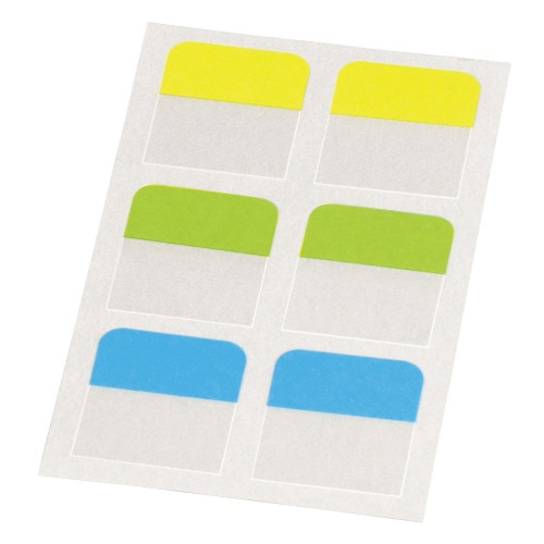 ライオン事務器　ふせん＜リペタ＞　貼ってはがせる紙付インデックス　25mm幅　28×25mm　3色　RL-30　1パック（ご注文単位1パック）【直送品】