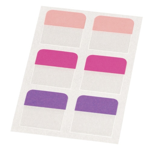 ライオン事務器　ふせん＜リペタ＞　貼ってはがせる紙付インデックス　25mm幅　28×25mm　3色　RL-31　1パック（ご注文単位1パック）【直送品】