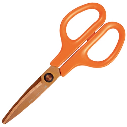 プラス　フィットカットカーブ　洗えるチタン　対称　刃渡り65mm　キャロットオレンジ　SC-175STW　1本（ご注文単位1本）【直送品】