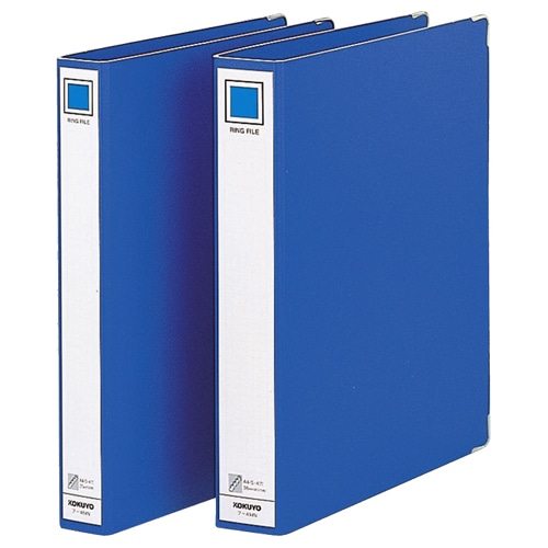 コクヨ リングファイル 色厚板表紙 A4タテ 4穴 310枚収容 背幅54mm 青 フ-494NB 1冊(ご注文単位1冊)【直送品】