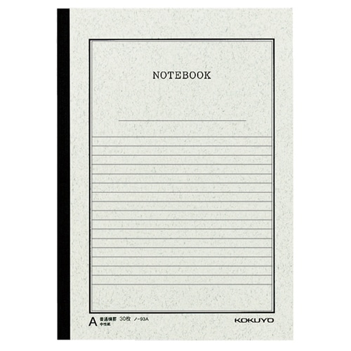 コクヨ　ノートブック（事務用）　セミB5　A罫　30枚　ノ-93A　1冊（ご注文単位1冊）【直送品】