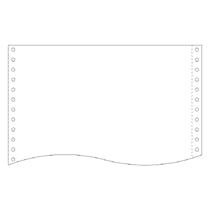 トッパンエッジ　NIPフォーム　15×11インチ　1P　白無地　1510N1　1箱（2000枚）（ご注文単位1箱）【直送品】