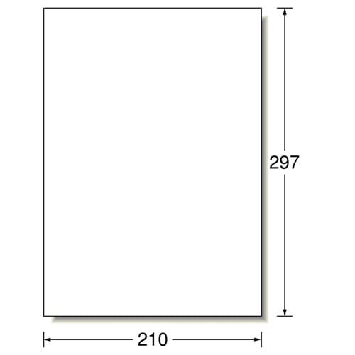 エーワン　ラベルシール［コピー機］　マット紙・ホワイト　A4　ノーカット　28778　1冊（100シート）（ご注文単位1冊）【直送品】