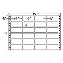東洋印刷　ナナフォーム　連続ラベル　Mタイプ　15×10インチ　24面　84×38mm　M15F　1箱（500折）（ご注文単位1箱）【直送品】