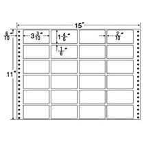 東洋印刷　ナナフォーム　連続ラベル　Mタイプ　15×11インチ　24面　84×42mm　MT15T　1箱（500折）（ご注文単位1箱）【直送品】