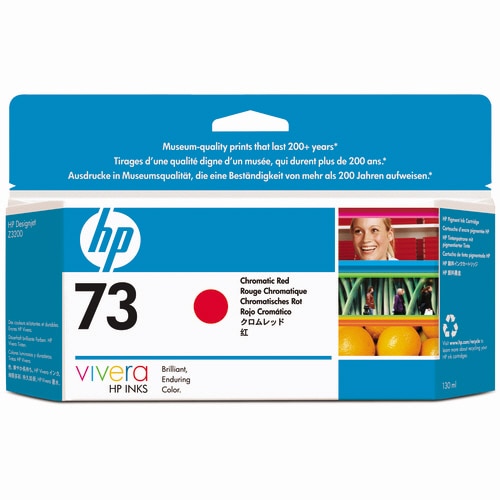 HP　HP73　インクカートリッジ　クロムレッド　130ml　顔料系　CD951A　1個（ご注文単位1個）【直送品】