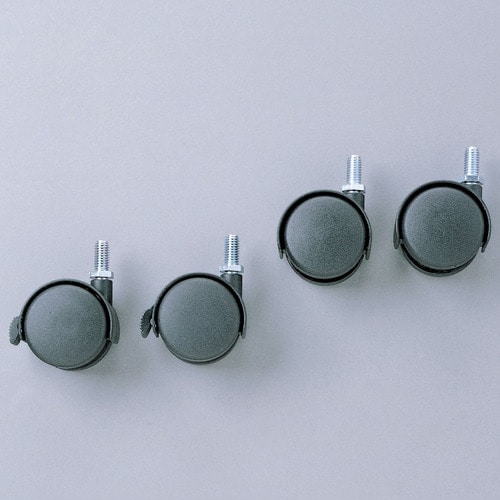 アイリスオーヤマ　メタルラックキャスター　ストッパー付・なし（各2個）　MR-45C　1セット（ご注文単位1セット）【直送品】