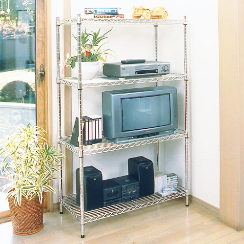 アイリスオーヤマ メタルラック 4段 幅910×奥行460×高さ1510mm MR-9015J 1台(ご注文単位1台)【直送品】