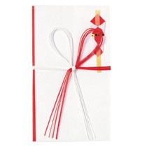 赤城　紅白5本　花結金封　キ1　1枚（ご注文単位1枚）【直送品】