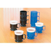 日本デキシー インサートカップホルダー スケルトンブルー KOT005SB 1パック(5個)(ご注文単位1パック)【直送品】