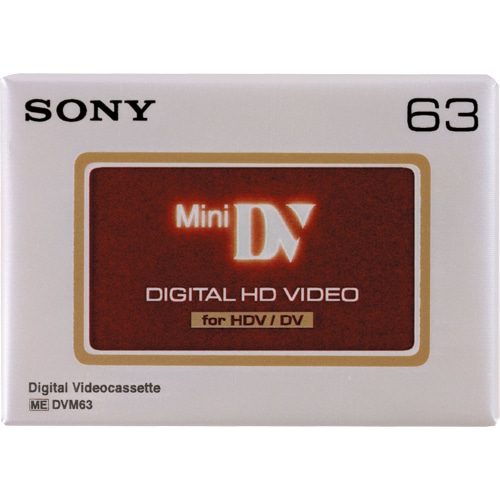 ソニー HDV用ミニDVカセット 標準63分 DVM63HD 1巻(ご注文単位1巻)【直送品】