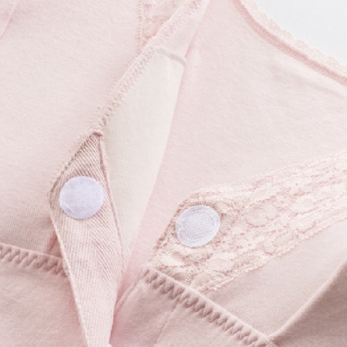 ケアファッション　ソフトカップ付ワンタッチ3分袖シャツ　婦人用　ピンク　LLサイズ　89273-03　1着（ご注文単位1着）【直送品】