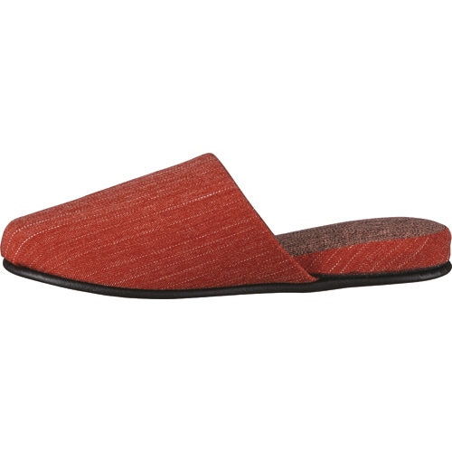 オーミケンシ　ステッチ柄ツートンスリッパ　ダークグリーン　1足（ご注文単位1足）【直送品】