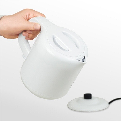 YAMAZEN 電気ケトル ホワイト DKE-100(W) 1台(ご注文単位1台)【直送品】