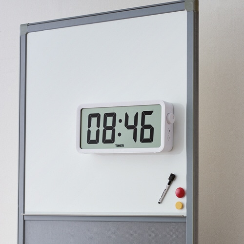 キングジム　ザラージ　タイマークロック　DTC-001W　1台（ご注文単位1台）【直送品】