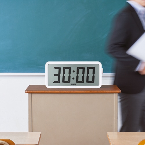 キングジム　ザラージ　タイマークロック　DTC-001W　1台（ご注文単位1台）【直送品】