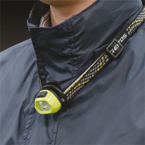 ジェントス コンパクトヘッドライト ブラック HC-24BK 1個(ご注文単位1個)【直送品】