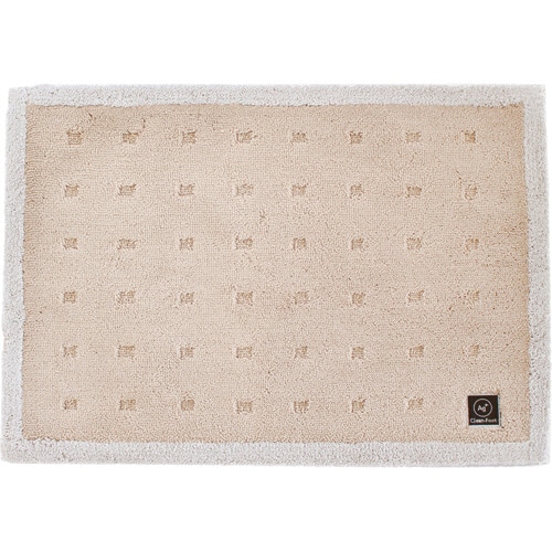 オカ　乾度良好Ag＋　クリーンフット　バスマット　50×70cm　ベージュ　1枚（ご注文単位1枚）【直送品】