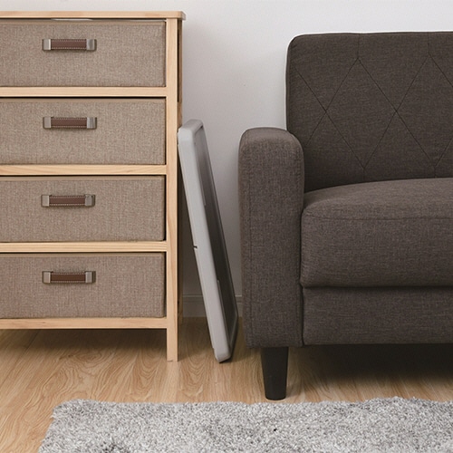 YAMAZEN コンパクトフリーテーブル ライトグレー CFT-5035(LGY) 1台(ご注文単位1台)【直送品】