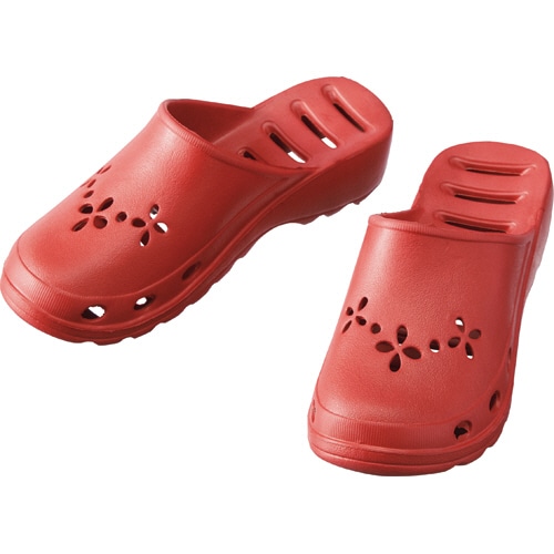 オクムラ ウォーターパスサンダル レッド M(23.0-24.5cm) 1足(ご注文単位1足)【直送品】