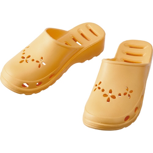 オクムラ ウォーターパスサンダル イエロー M(23.0-24.5cm) 1足(ご注文単位1足)【直送品】