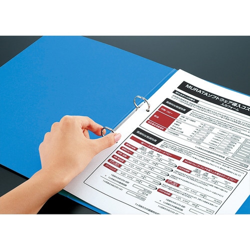 コクヨ リングファイル 色厚板紙表紙 A4タテ 2穴 170枚収容 リング内径22mm 背幅30mm 黄 フ-420Y 1冊(ご注文単位1冊)【直送品】