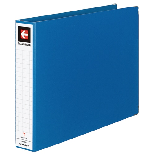 コクヨ データバインダーT(バースト用・ワイドタイプ) T11×Y15 22穴 450枚収容 青 EBT-551B 1冊(ご注文単位1冊)【直送品】