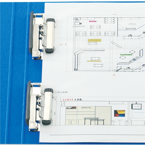 リヒトラブ　パンチレスファイルZ式　A3タテ　120枚収容　背幅20mm　藍　F-312　1冊（ご注文単位1冊）【直送品】