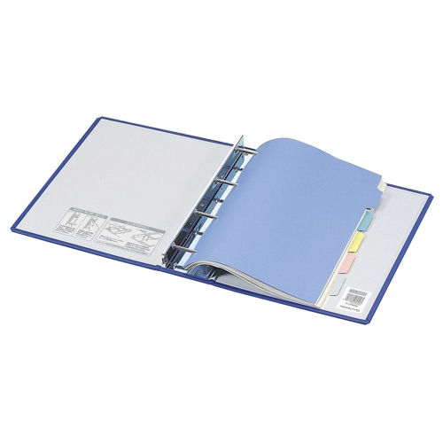 コクヨ　チューブファイル（ロングボディ）　片開き　A4タテ　4穴　800枚収容　80mmとじ　背幅108mm　青　フ-L684NB　1冊（ご注文単位1冊）【直送品】