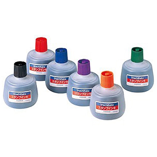 シヤチハタ　スタンプインキ　ゾルスタンプ台専用　大瓶　赤　S-3　1個（ご注文単位1個）【直送品】
