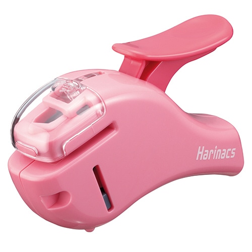 コクヨ　針なしステープラー（ハリナックスコンパクトα）　5枚とじ　ピンク　SLN-MSH305P　1個（ご注文単位1個）【直送品】